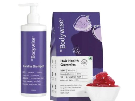 BeBodywise Hair Health Gummies and Keratin Shampoo Sale