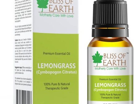 Bliss of Earth Premium Essential Oil Lemongrass Sale