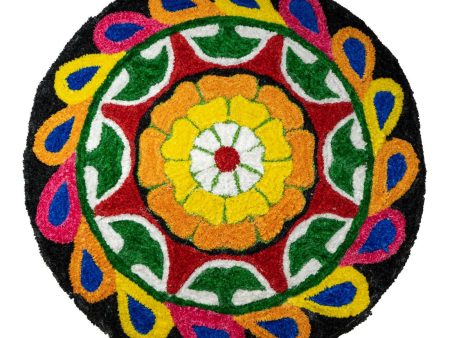 Kundan HandiKrafts Flower Mat Design 1 - Readymade Cheap