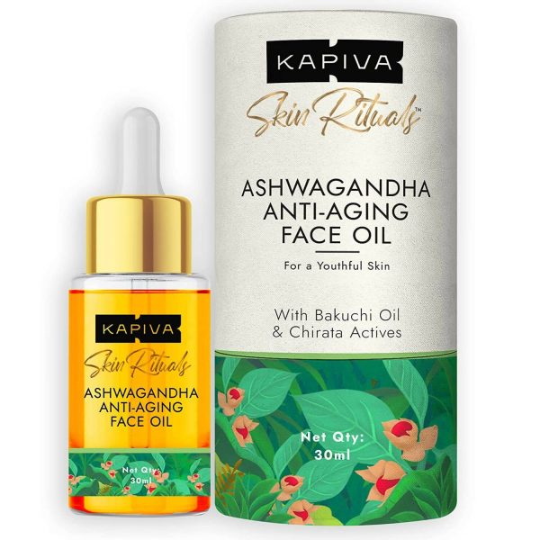 Kapiva Ayurveda Skin Rituals Ashwagandha Anti-Aging Face Oil Supply