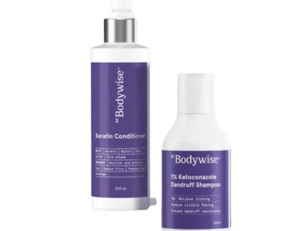 BeBodywise 1% Ketoconazole Dandruff Shampoo and Keratin Conditioner on Sale