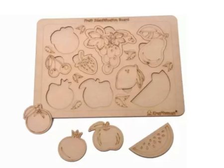 Kraftsman Fruits Board Identification Puzzle Board | Color Kit Included For Cheap