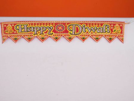 Kundan HandiKrafts Cloth Thoranna (Happy Diwali) Discount