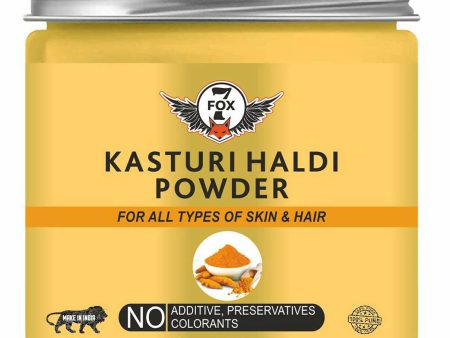 7 Fox Organic Kasturi Haldi Powder, 100% Pure, No Additives Cheap