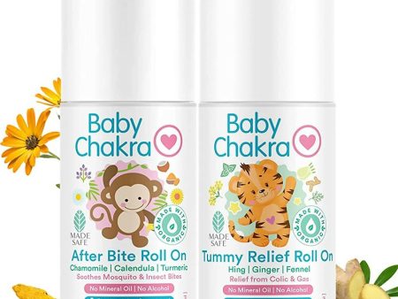 BabyChakra Tummy Relief Roll On & After Bite Roll on Combo Online