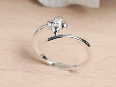 Priyaasi Women Sterling Silver Tiny Flower Ring For Sale