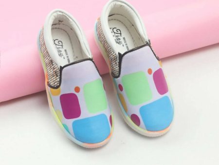 Tiny Bugs Unisex Colorblock Slip Ons Sneakers - Whithe Supply