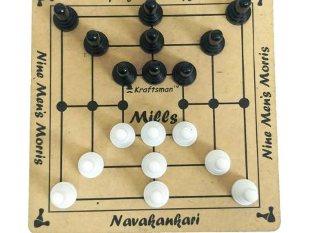 Kraftsman Nine Men s Morris | Navakankari | Daadi | Mills Travel Board Game Online