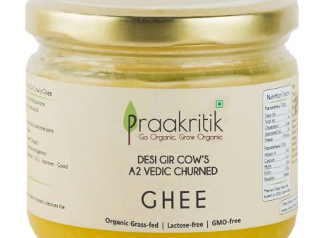 Praakritik Natural Desi Gir Cow A2 Ghee | Organic Grassfed - Vegetarian GMO Free Lactose Free - Cow Ghee For Cheap