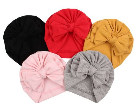 Aashiya Trades Cotton Turban Kont Bow Caps for Babies For Discount