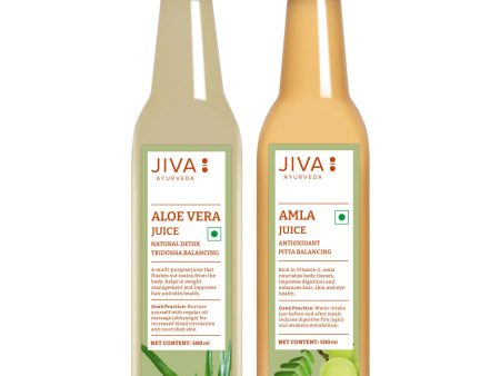 Jiva Ayurveda Amla Juice and Aloevera Juice Combo Online Sale