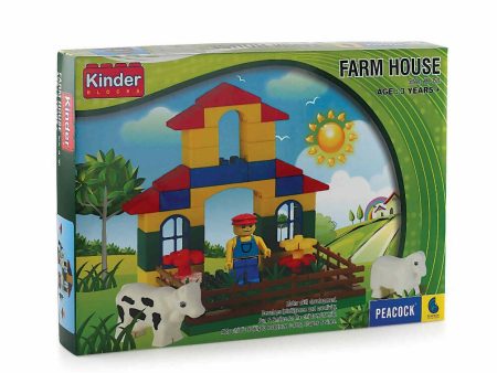 Peacock Farm House Learning & Educational Building Interlocking Blocks Set For Kids Online Hot Sale