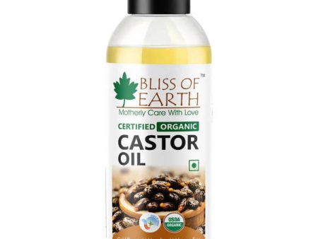 Bliss of Earth Certified Organic Castor Oil For Sale