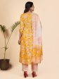 NOZ2TOZ Women Yellow Floral Printed Anarkali Kurta With Pants & Dupatta (3 Pc Set) Cheap