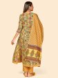 NOZ2TOZ Women Yellow Anarkali Cotton Kurta With Pant & Dupatta (3pcs Set) Online Sale