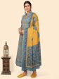 NOZ2TOZ Women Teal Blue Cotton Kurta With Pant & Dupatta (3pcs Set) Online Sale