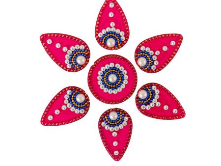 Kundan HandiKrafts Drop Rangoli Red (Baby) Online Hot Sale