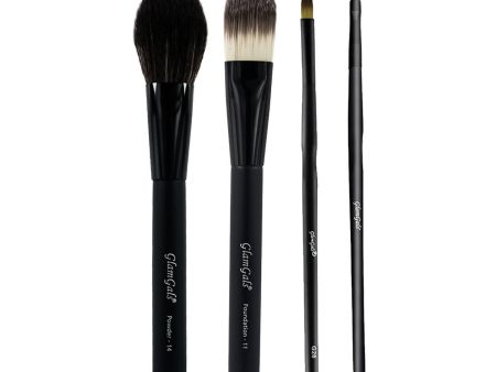 Glamgals 04 Pcs Brush Set - Black For Cheap