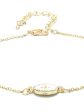 Priyaasi Women White American Diamond Gold Plated Star Link Bracelet For Sale