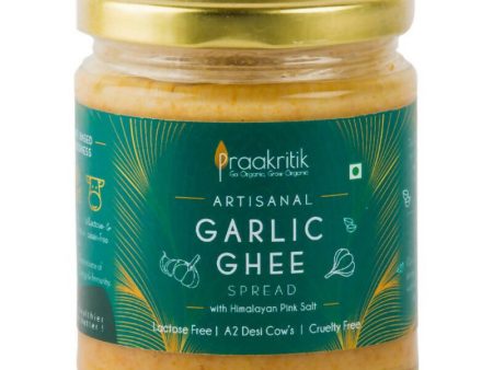 Praakritik Artisanal Garlic Ghee Spread With Himalayan Pink Salt | Bilona Method | Curd-Churned | Pure, Natural & Healthy | Grass-Fed Cultured Ghee Hot on Sale