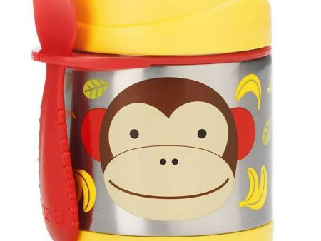 Skip Hop Zoo Insulated Little Kid Food Jar Monkey on Sale