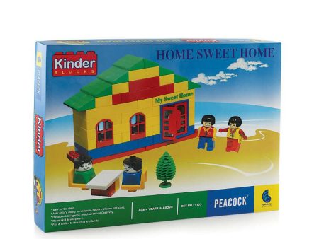 Peacock Home Sweet Home Learning & Educational Building Interlocking Blocks Set For Kids Cheap