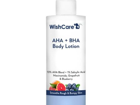 WishCare 10% AHA + 1% BHA Body Lotion for Smooths Rough & Bumpy Skin Online Sale