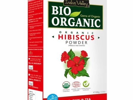 Indus Valley Bio Organic Hibiscus Flower Powder Hot on Sale