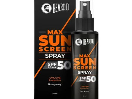 Beardo Max Sunscreen Spray SPF-50 for Men Discount