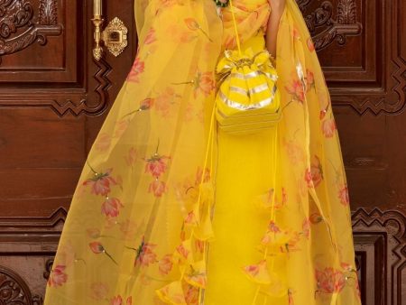 Pomcha Jaipur Buttercup Yellow Suit Set Supply