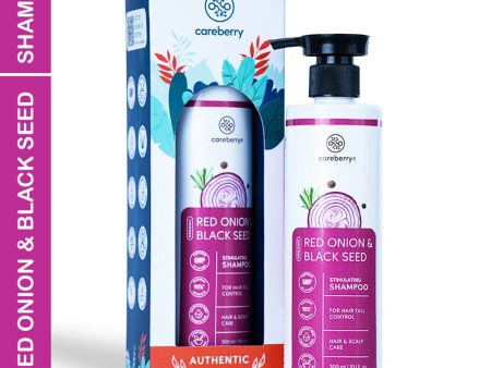 Careberry Organic Red Onion & Black Seed Stimulating Shampoo For Anti Hair Fall For Cheap